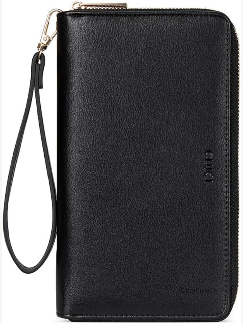 RFID Blocking Wristlet Wallet with 15 Card Slots Zipper Clutch